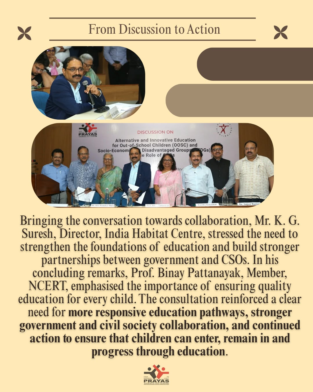 Civil society organisations sharing experiences